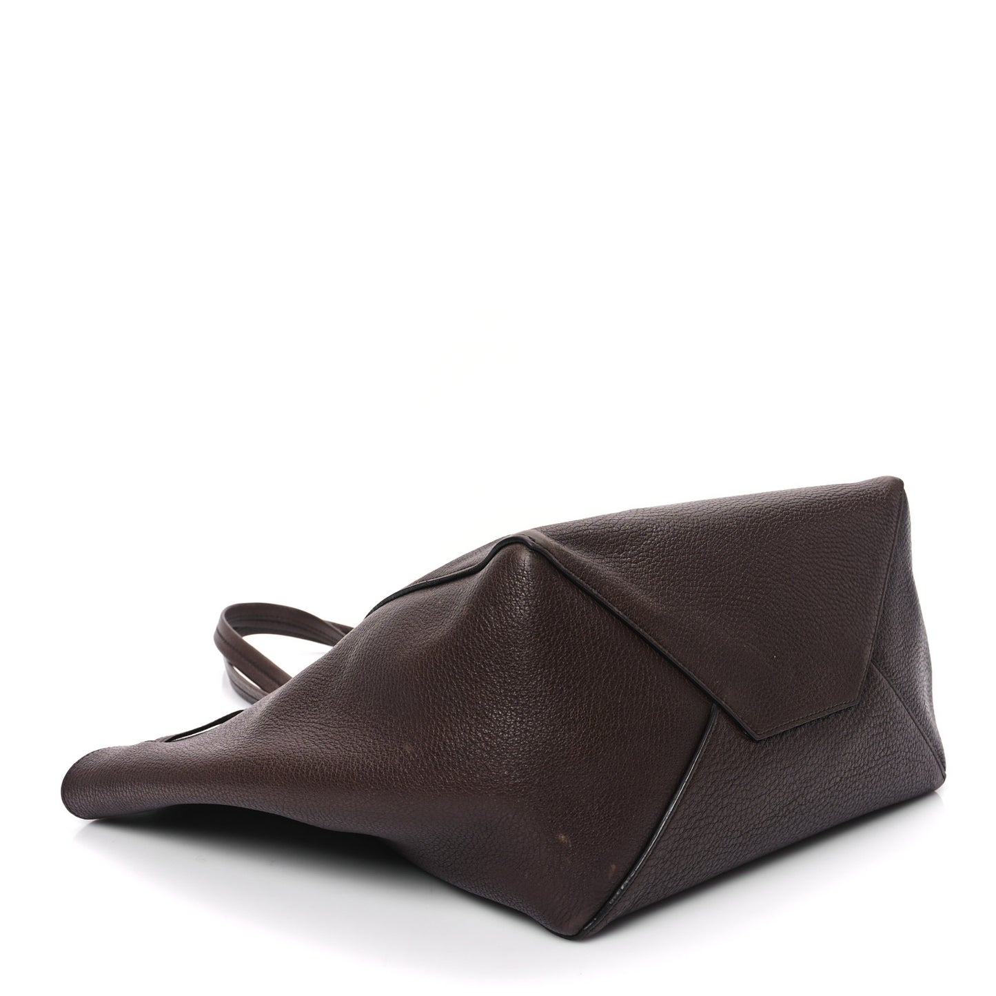 Soft Grained Calfskin Small Belt Cabas Phantom Brown