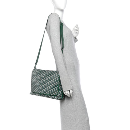 Goyard Goyardine Capetien Messenger Bag Green 2 of 11