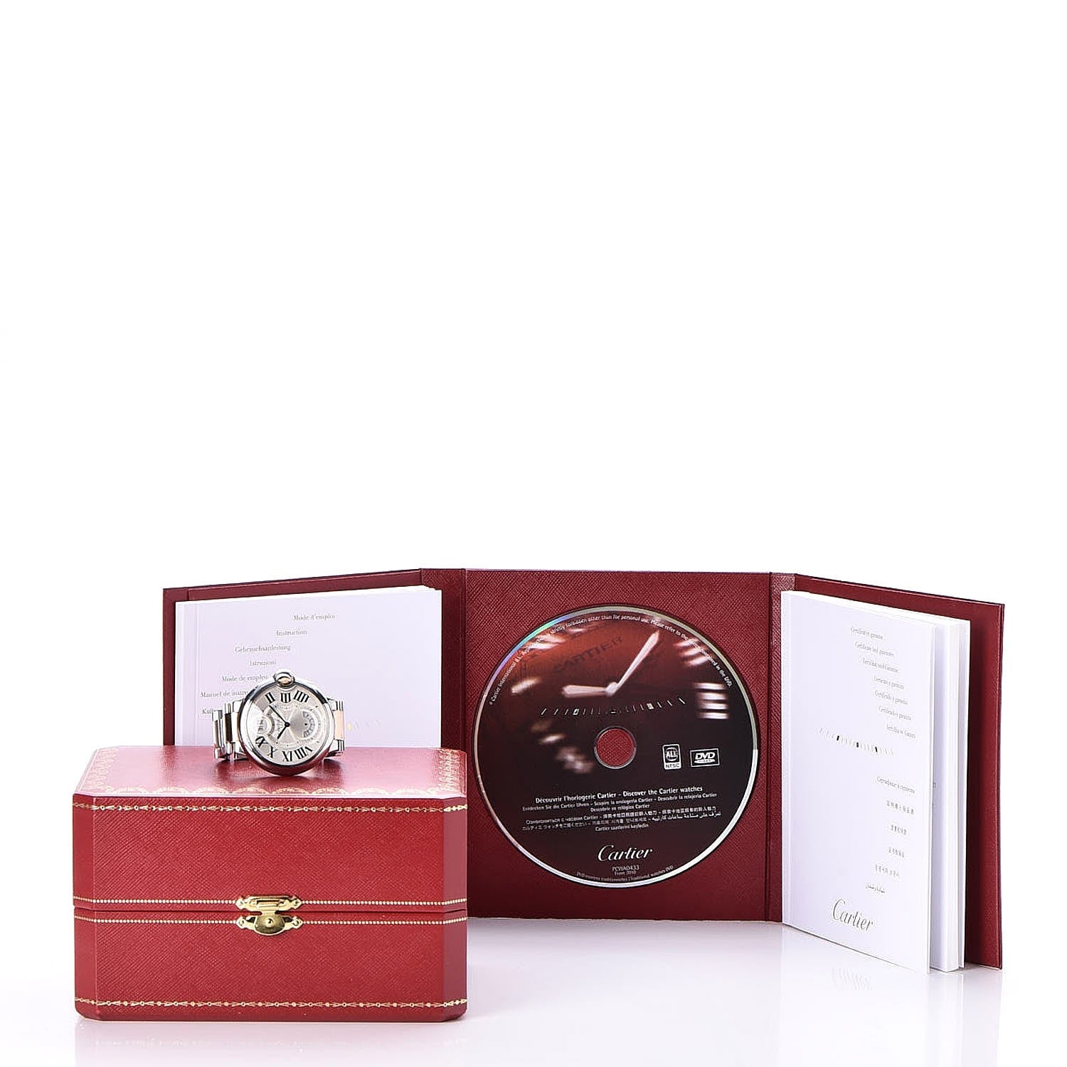 Cartier Stainless Steel 18K Pink Gold 38mm Ballon Bleu De Two Timezone Quartz Watch 12 of 12