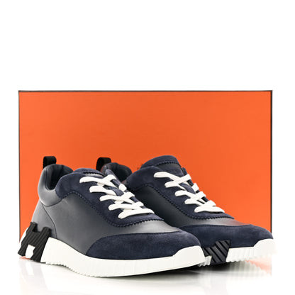 Hermes Calfskin Suede Goatskin Mens Bouncing Sneakers 42.5 9 of 9