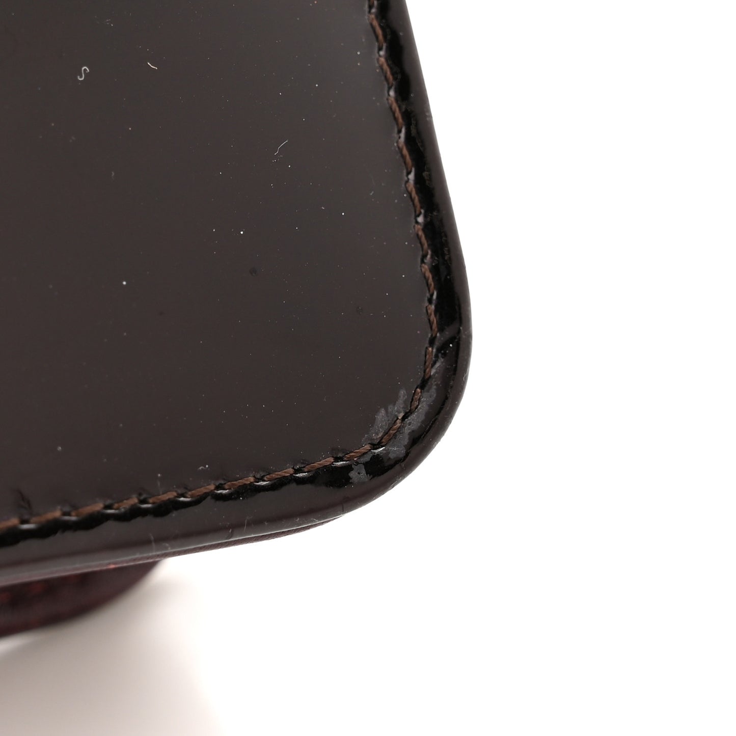 Patent Coco Cabas Wallet On Chain WOC Burgundy