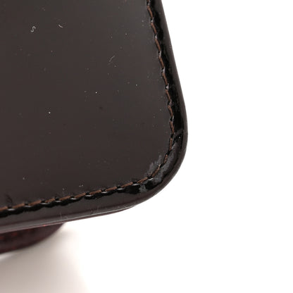 Chanel Patent Coco Cabas Wallet On Chain WOC Burgundy 23 of 24