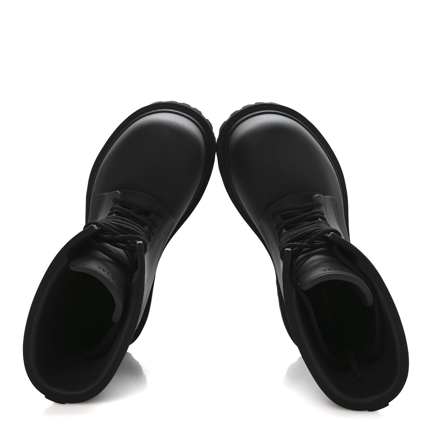 Rubber Mens Steroid Lace Up Boots 41 Black
