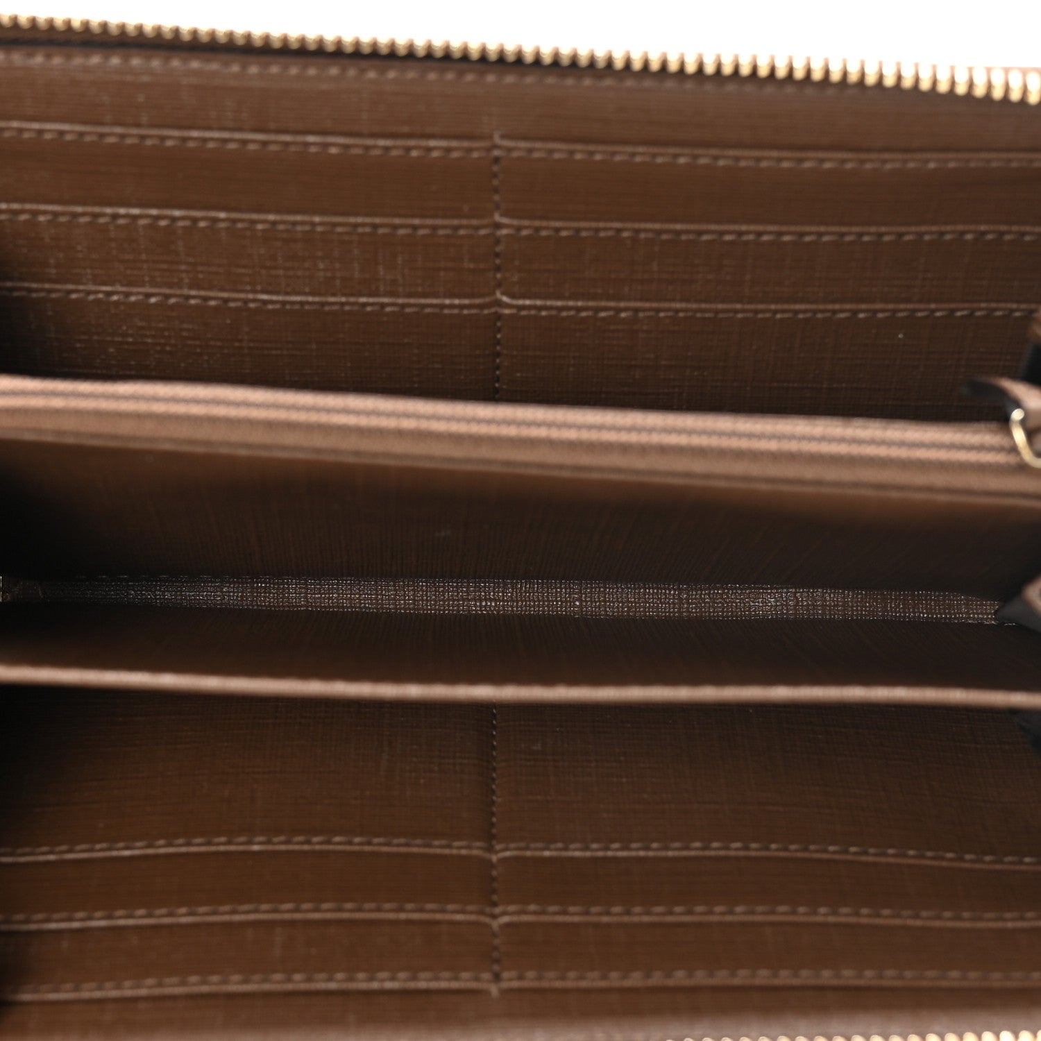 Gucci GG Supreme Monogram Nice Zip Around Wallet Maple Brown 5 of 7