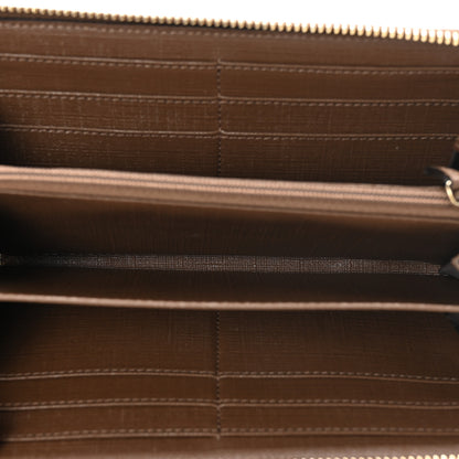 Gucci GG Supreme Monogram Nice Zip Around Wallet Maple Brown 5 of 7