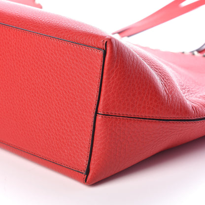 Valentino Garavani Grained Calfskin Rockstud Shoulder Tote Rouge Pur 8 of 8