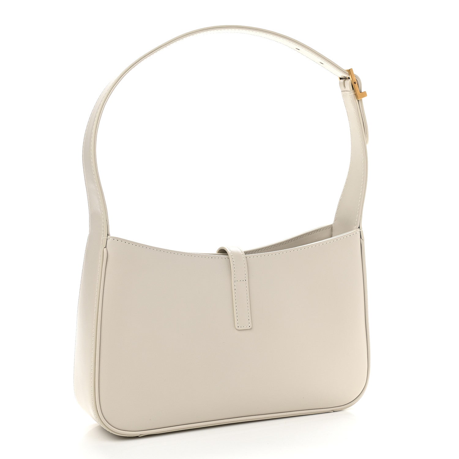 Saint Laurent Smooth Calfskin Le 5 A 7 Hobo Blanc Vintage 3 of 8