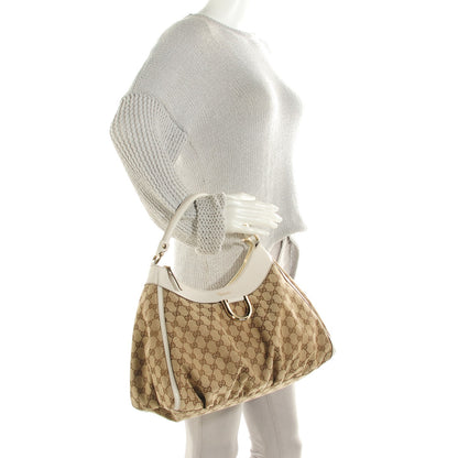 Gucci Monogram Large D Gold Hobo Off White 2 of 7