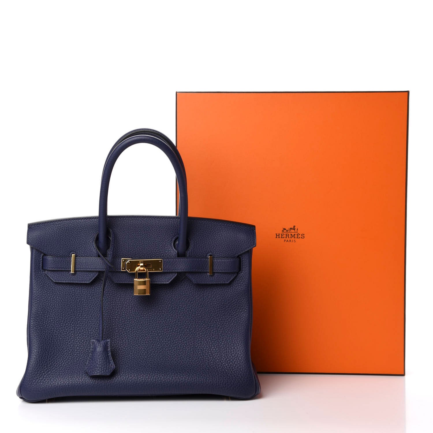 Hermes Togo Birkin 30 Bleu Encre 11 of 11