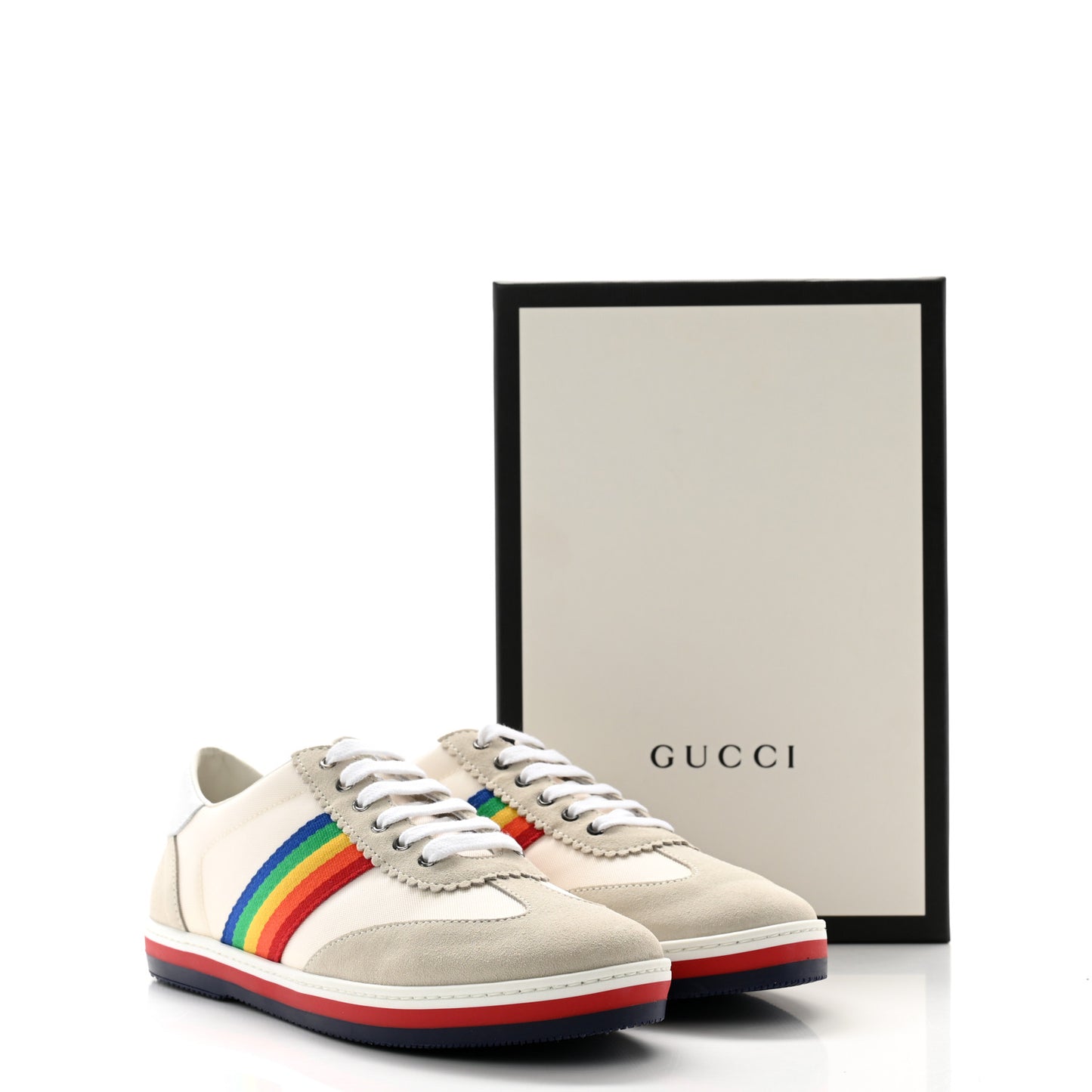 Suede Rainbow Womens G74 Sneakers 38 White