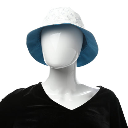 Louis Vuitton Monogram Denim Transformable Bob Bucket Hat 60 White Blue 2 of 9