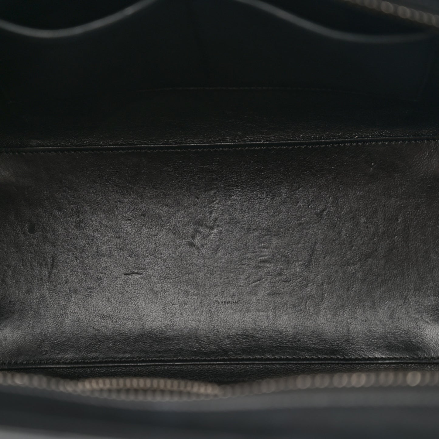 Smooth Calfskin Micro Bi-Color Luggage Black White