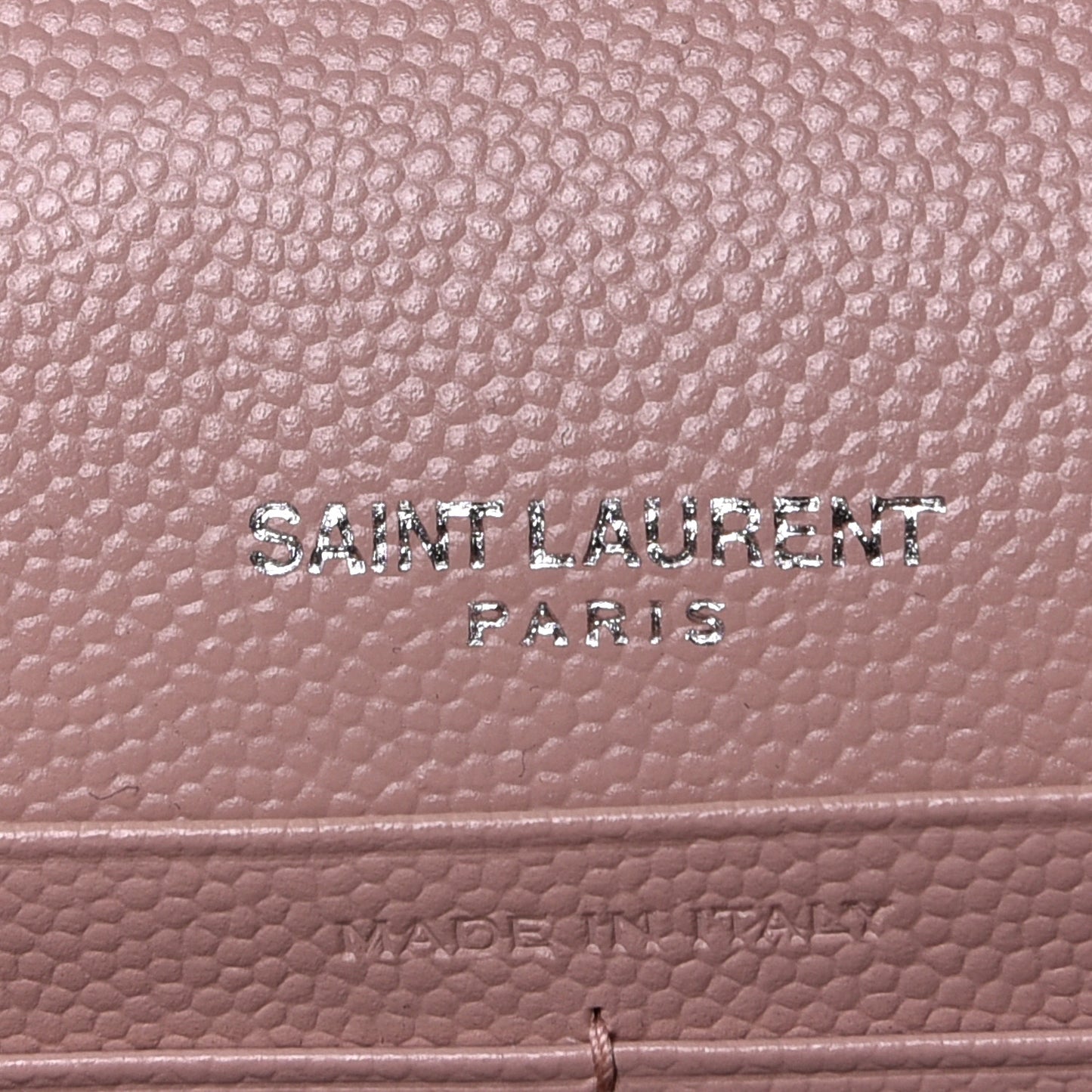 Grain De Poudre Matelasse Chevron Monogram Chain Wallet Pale Pink