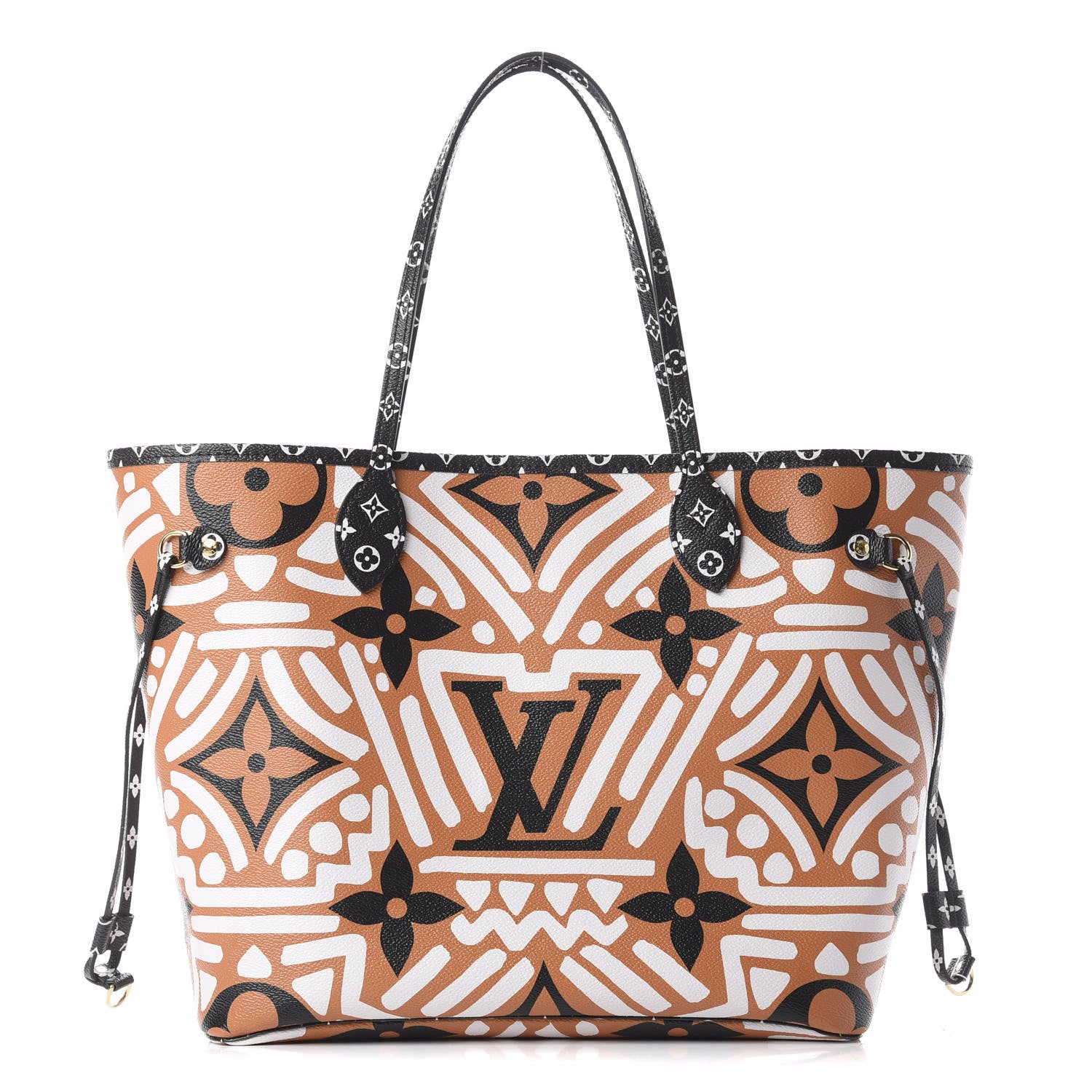 Louis Vuitton Monogram Giant Crafty Neverfull MM Creme Caramel 1 of 9