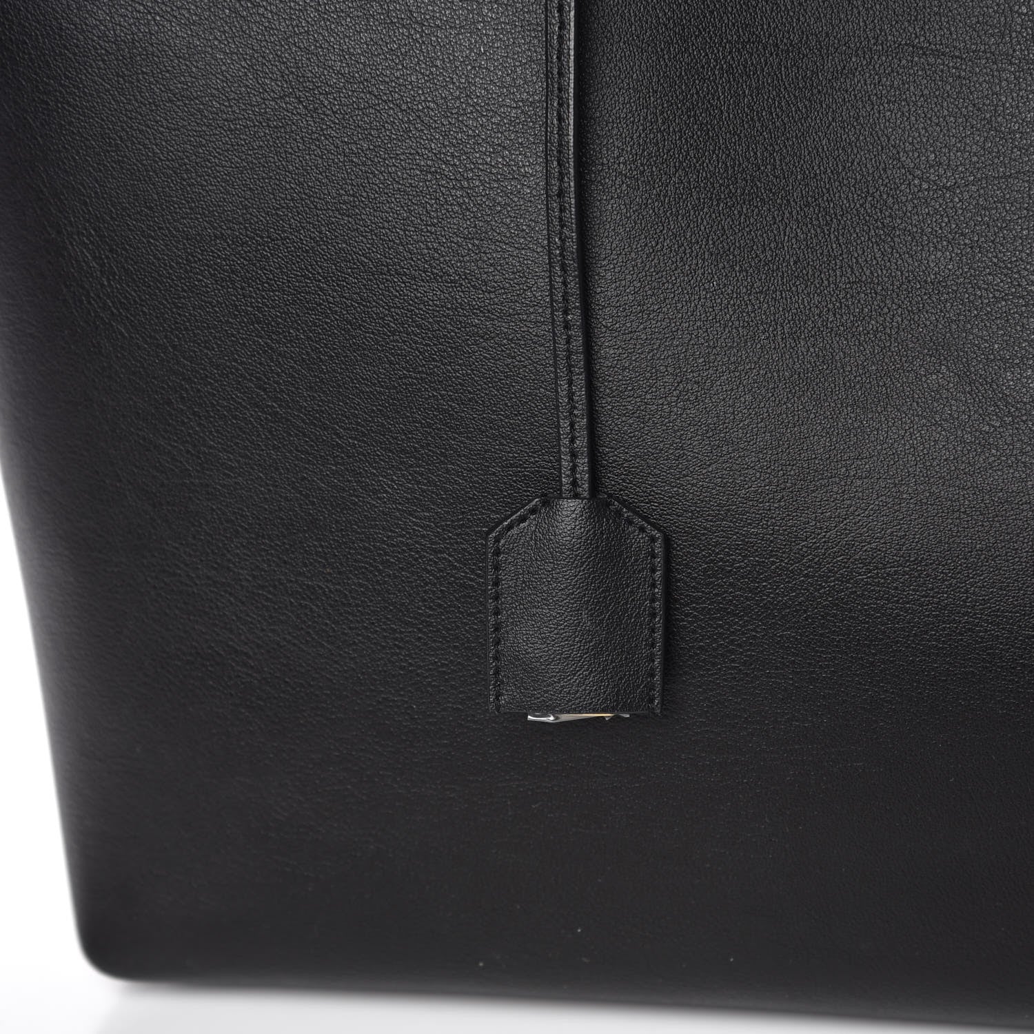 Saint Laurent Calfskin Large Leopard Print Shopping Tote Black 14 of 14