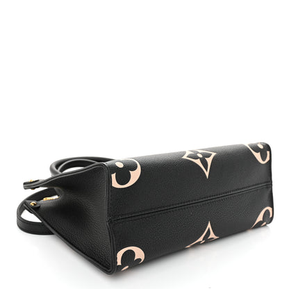 Louis Vuitton Empreinte Monogram Giant Onthego PM Black Beige 4 of 9