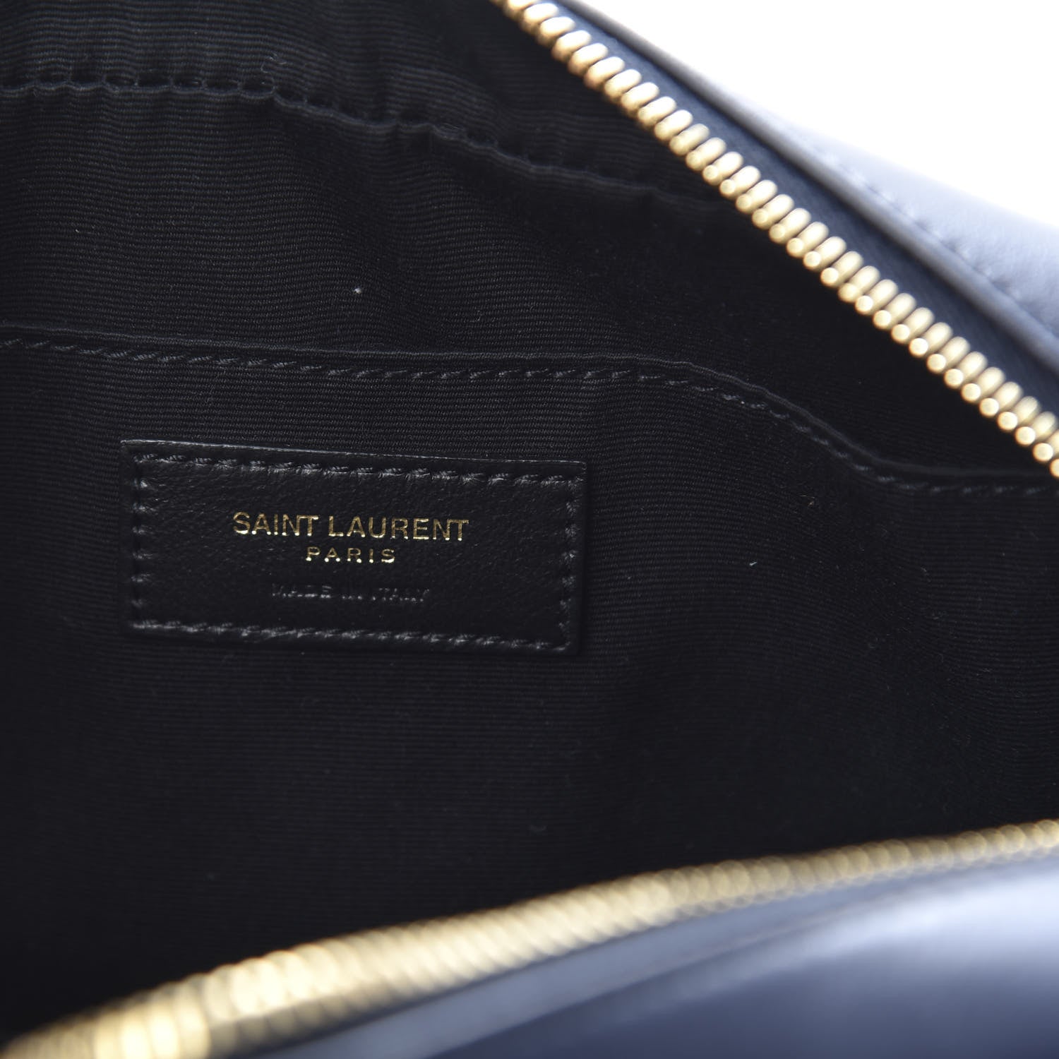Saint Laurent Calfskin Matelasse Monogram Lou Camera Bag Navy 6 of 12