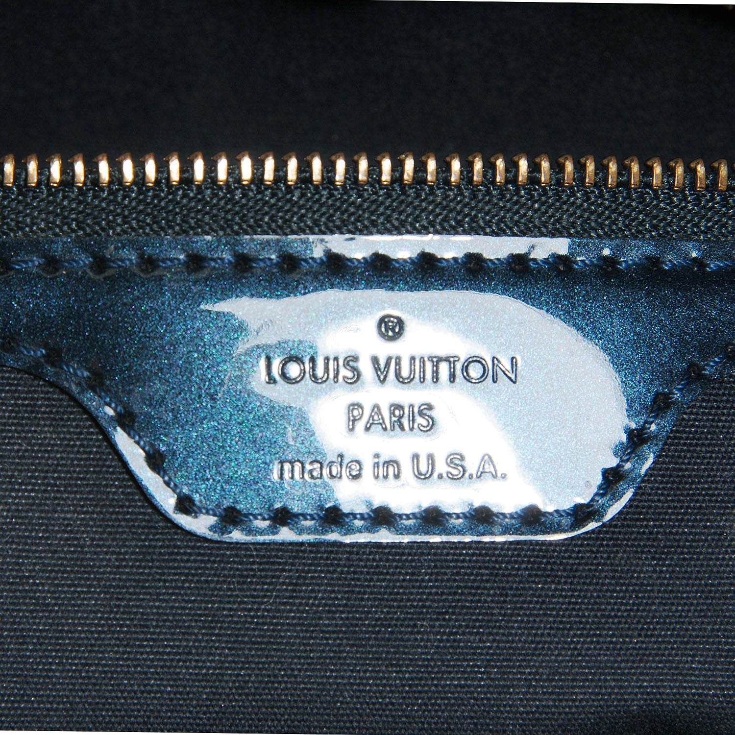 Louis Vuitton Vernis Wilshire PM Blue Nuit 6 of 7