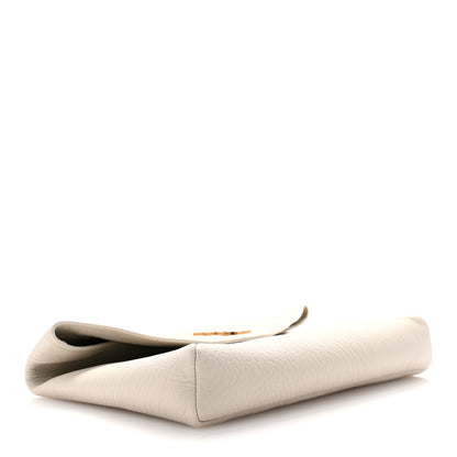 Saint Laurent Lambskin Large Cassandre Envelope Pouch Blanc Vintage 4 of 7