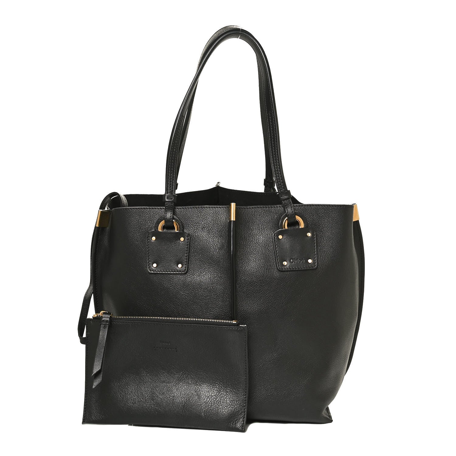 Chloe Smooth Calfskin Medium Vick Tote Black 1 of 17