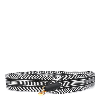 Hermes Toile Swift 50mm Sangle Cavale Shoulder Strap Black Ecru 1 of 6