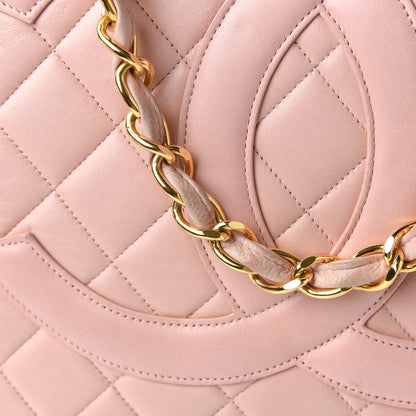 Chanel Lambskin Quilted Grand Shopping Tote GST Pink 16 of 18