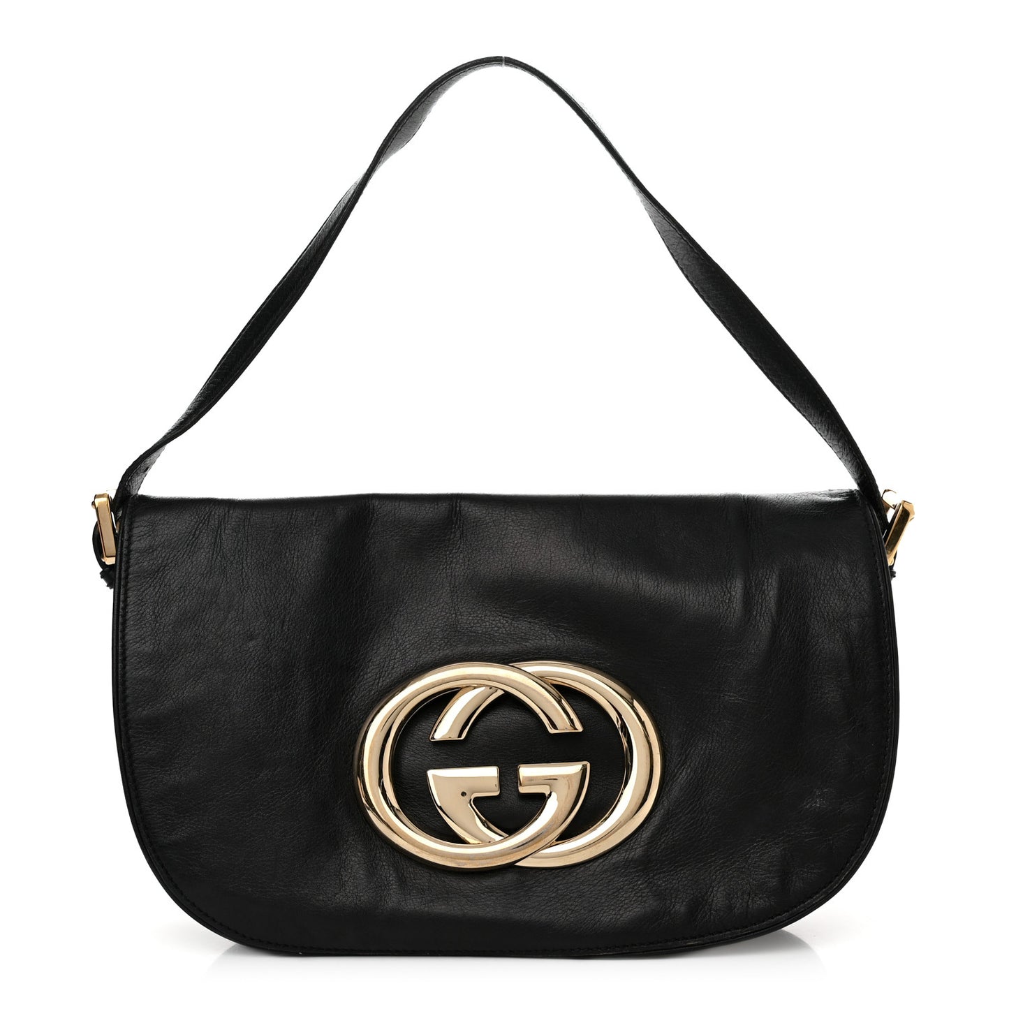 Calfskin Small Britt Shoulder Bag Black