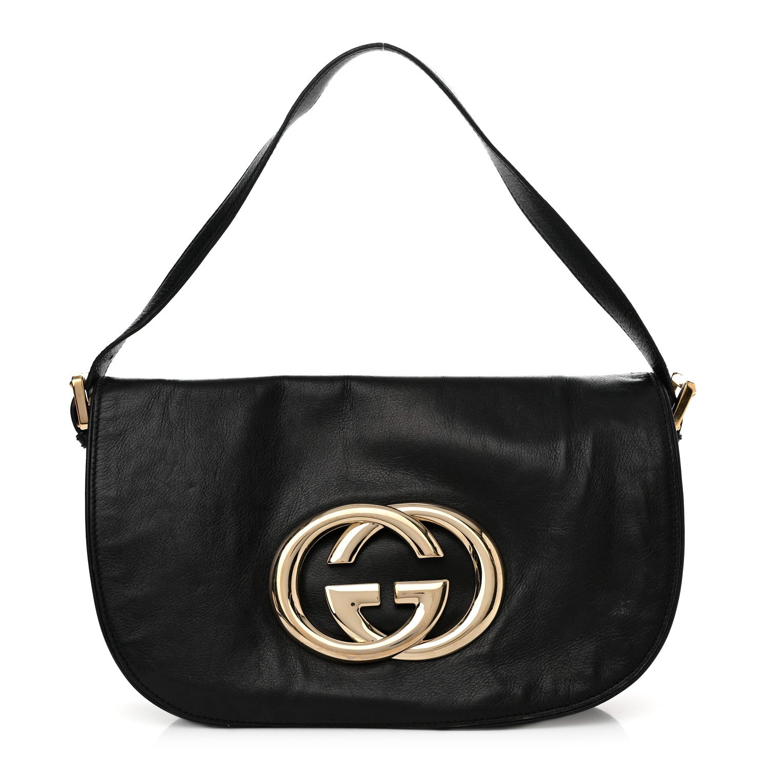 Gucci Calfskin Small Britt Shoulder Bag Black 1 of 10