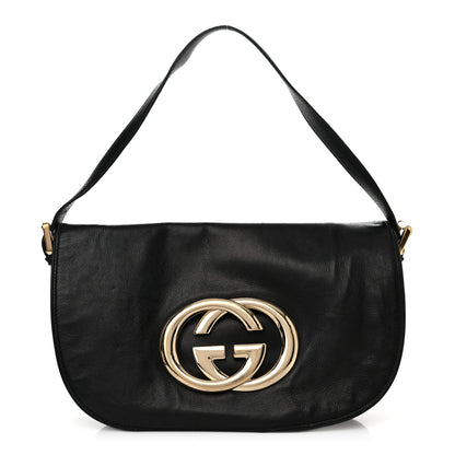Gucci Calfskin Small Britt Shoulder Bag Black 1 of 10