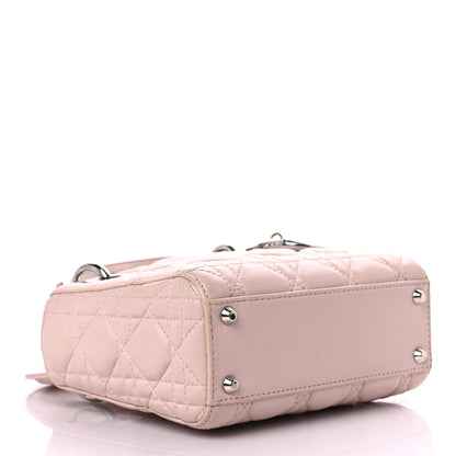 Christian Dior Lambskin Cannage Mini Lady Dior Crystal Strap Rose Poudre 3 of 24
