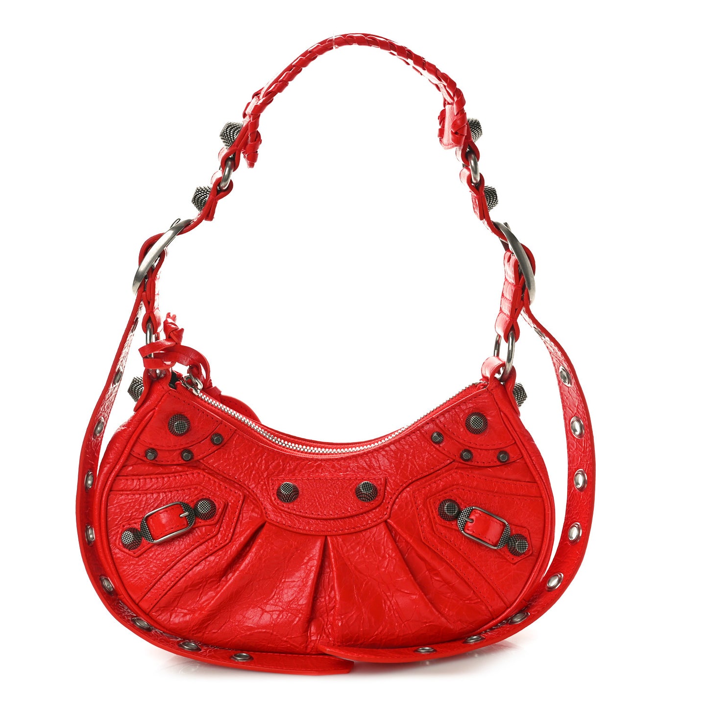 Agneau Arena Le Cagole Shoulder Bag XS Tomato Red