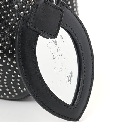 Alaia Calfskin Studded Rose-Marie 19 Bag Black 9 of 9