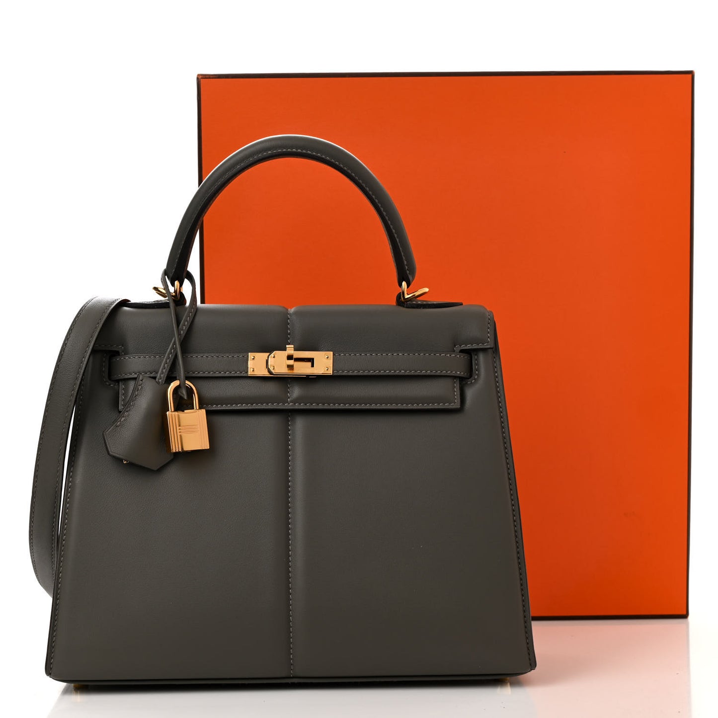 Swift Kelly Padded Sellier 25 Gris Meyer