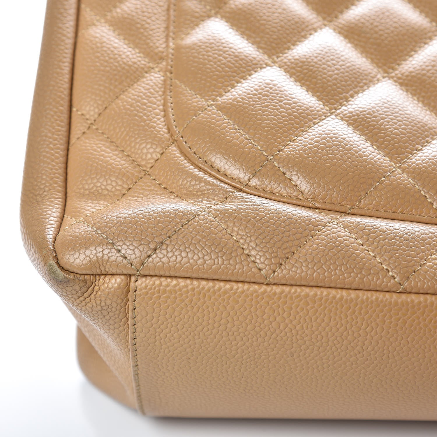 Chanel Caviar Quilted Grand Shopping Tote GST Beige 17 of 21