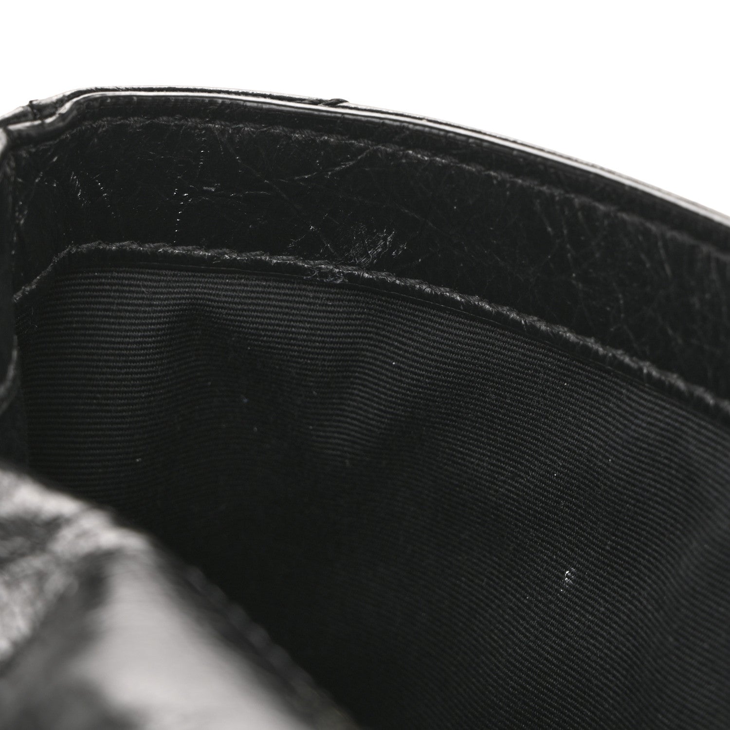 Saint Laurent Crinkled Calfskin Matelasse Monogram Baby Niki Chain Satchel Black 11 of 13