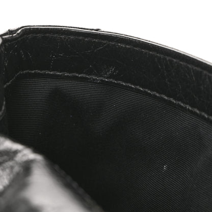 Saint Laurent Crinkled Calfskin Matelasse Monogram Baby Niki Chain Satchel Black 11 of 13
