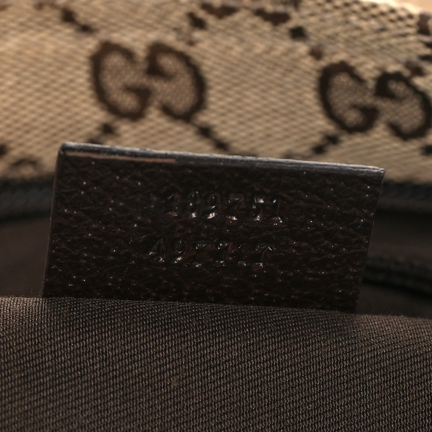 Monogram Web Medium Flat Messenger Bag Brown
