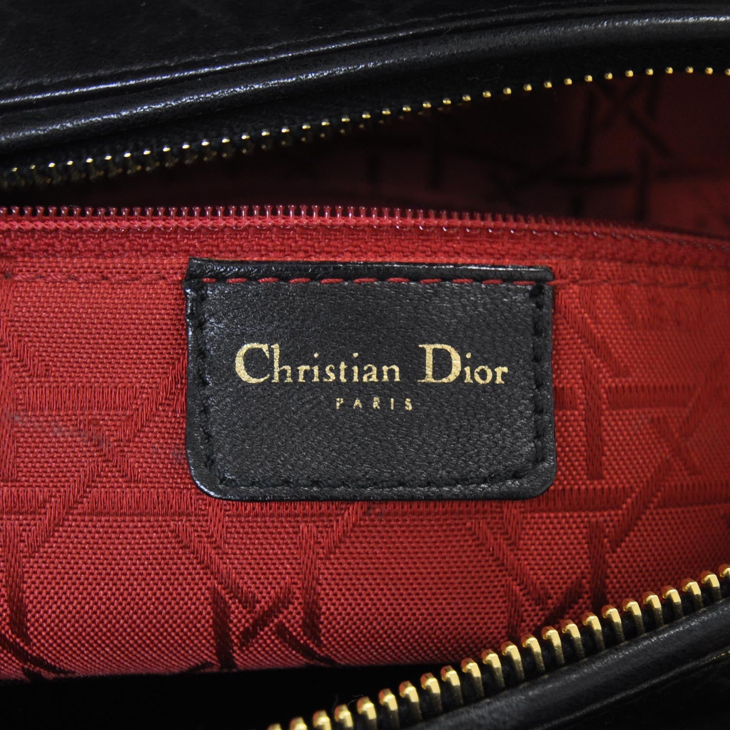 Christian Dior Leather Cannage Large Lady Dior Black 8 of 10