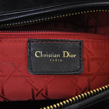 Christian Dior Leather Cannage Large Lady Dior Black 8 of 10