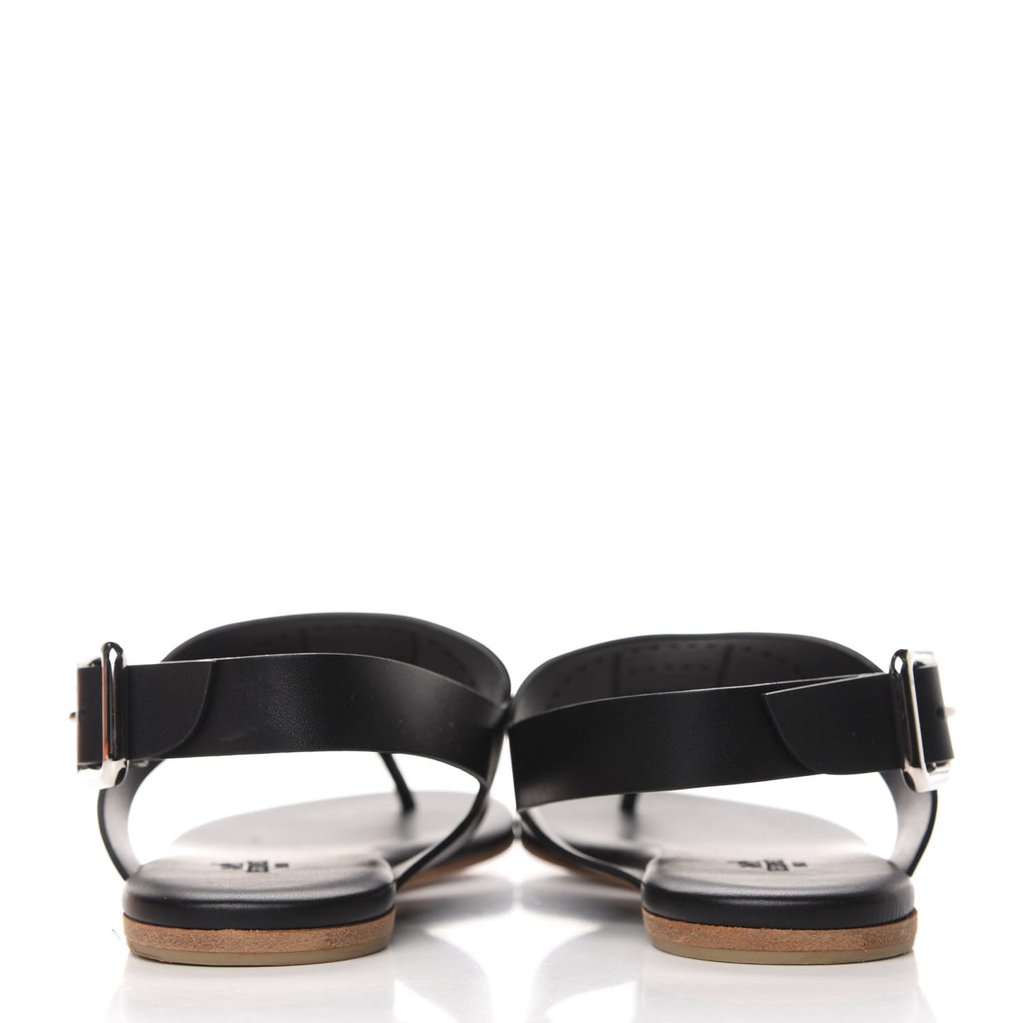 Calfskin Kola Sandals 36.5 Black