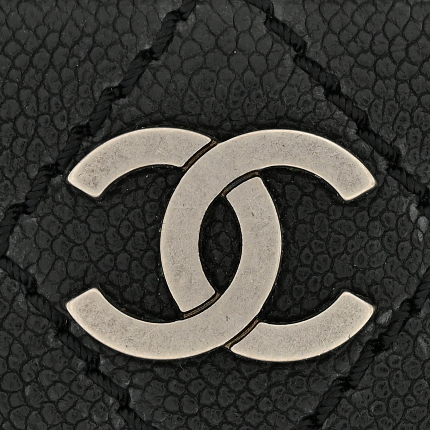 Chanel Caviar Quilted Stitched Outdoor Ligne Wallet Black 11 of 12