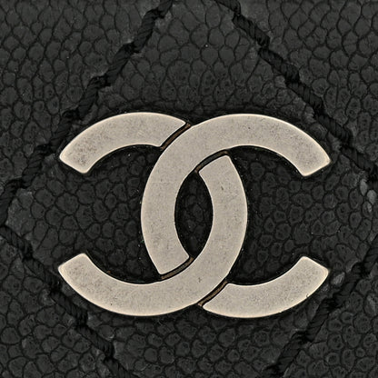 Chanel Caviar Quilted Stitched Outdoor Ligne Wallet Black 11 of 12