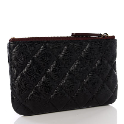 Chanel Caviar Quilted Small Cosmetic Case Black 2 of 6
