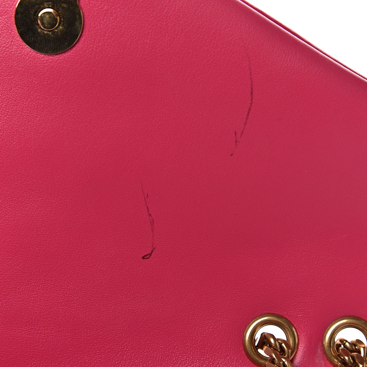 Saint Laurent Calfskin Y Quilted Monogram Small Loulou Chain Satchel Fresh Fuchsia 8 of 12
