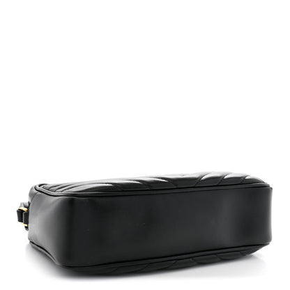Saint Laurent Calfskin Matelasse Monogram Lou Camera Bag Black 4 of 10