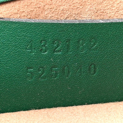 Gucci Calfskin Studded Small Padlock Shoulder Bag Emerald 7 of 14