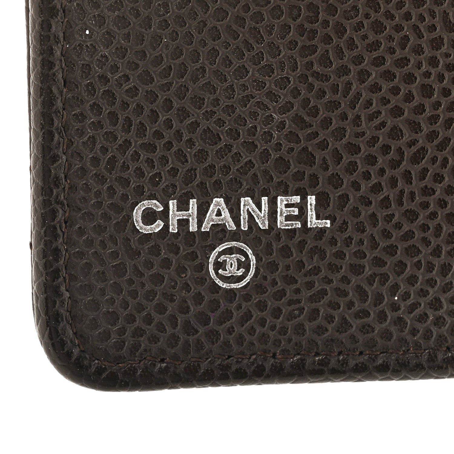 Chanel Caviar Quilted Large Agenda Cover Dark Brown 8 of 13