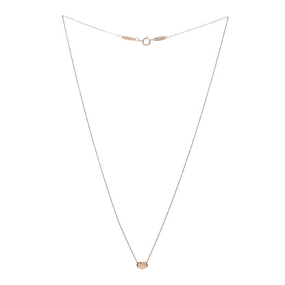 Tiffany 18K Rose Gold 6.5mm Elsa Peretti Bean Pendant Necklace 3 of 4