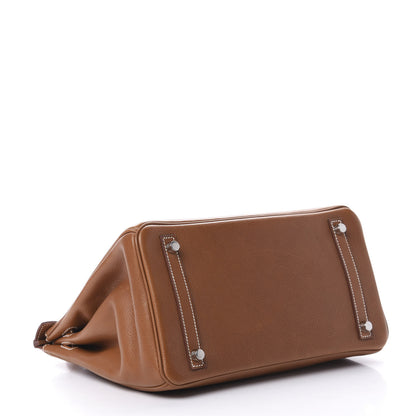 Hermes Natural Barenia Faubourg Birkin 30 Fauve 4 of 12