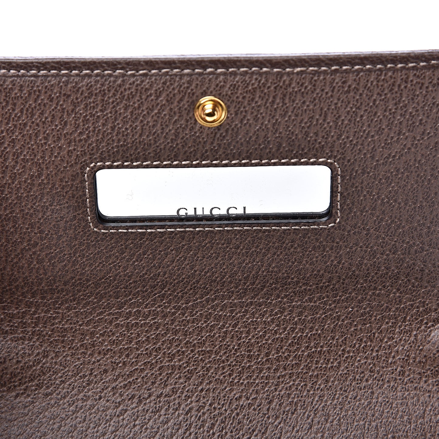 GG Supreme Monogram Web Ophidia Wallet On Chain Brown